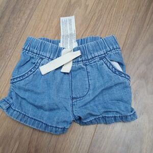 Blue Denim Kids Shorts